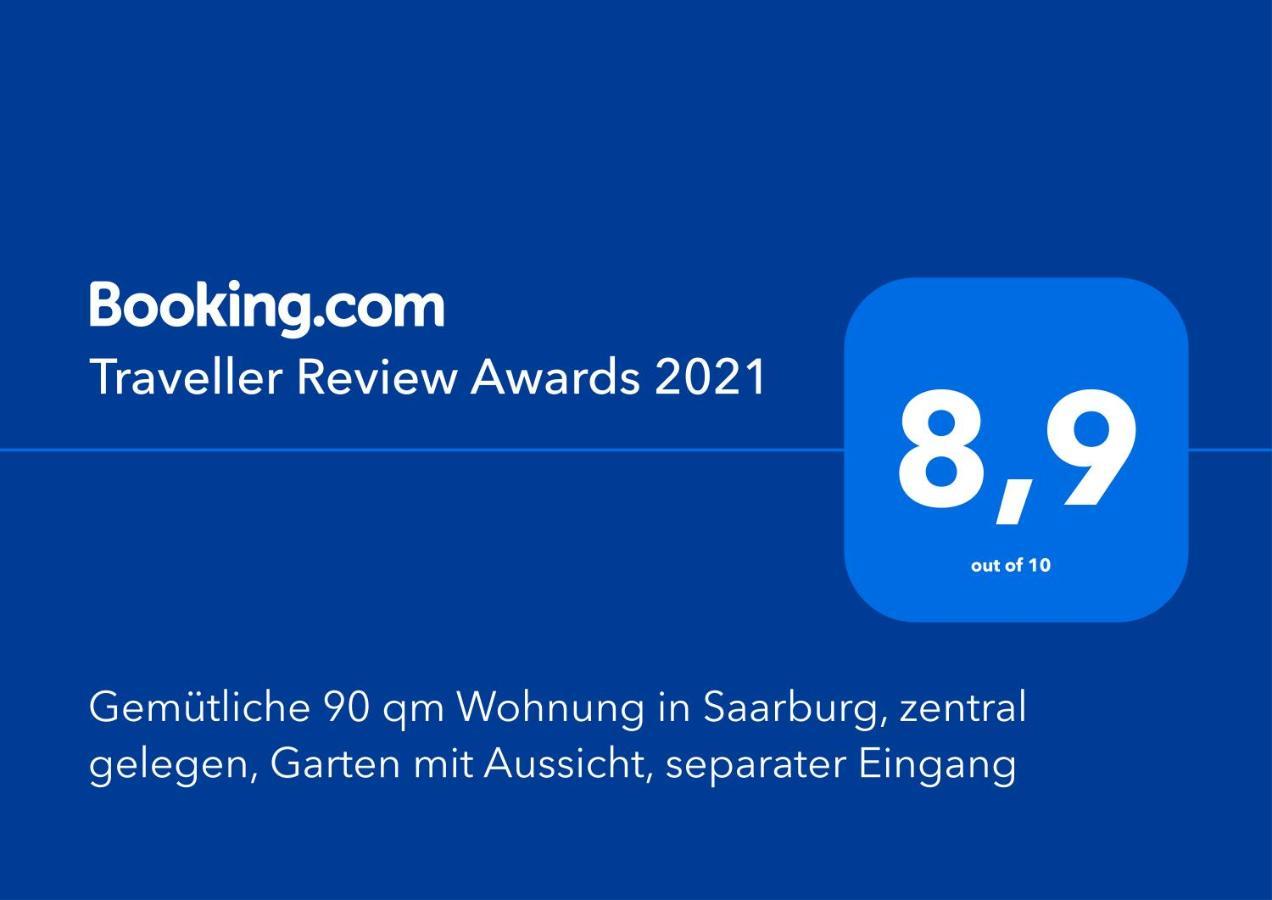 Gemuetliche 90 Qm Wohnung In Saarburg, Zentral Gelegen, Garten Mit Aussicht, Separater Eingang Kültér fotó
